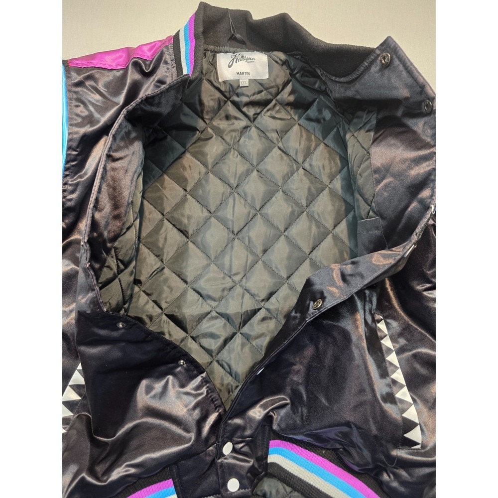 Headgear Classics Martin 8 Ball Satin Jacket XXL HGC051 Multicolor Retro NWT - Picture 11 of 16